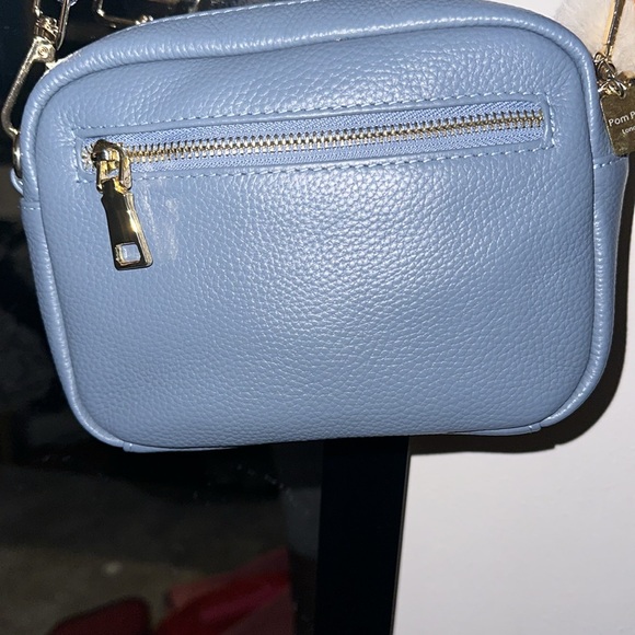 Pom Pom London Mayfair. Beautiful slate blue leather purse. - Picture 3 of 8